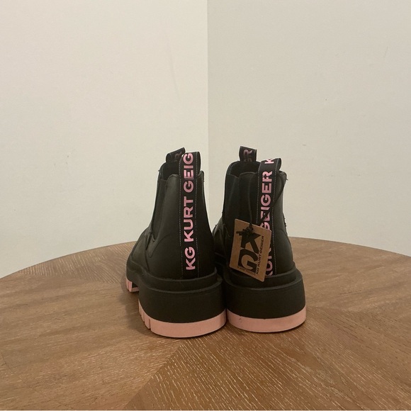 kg Kurt Geiger London Vegan Brown Tracker Chelsea Boots - Brown - Picture 7 of 8